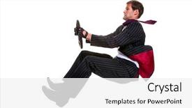  Presentation with environmentally friendly - Slides consisting of ecofriendly - concept image of a businessman background and a white colored foreground