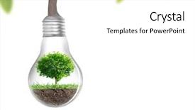  Presentation with alternative energy idea light bulb - Colorful slide set enhanced with ecofriendly - idea light bulb alternative energy backdrop and a  colored foreground