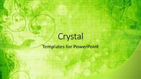  Presentation with green lines - Presentation design with ecological concept - green and fresh background background and a yellow colored foreground