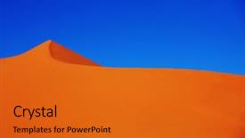  Presentation with sand dunes - Presentation having ecological footprint - unspoiled sand dunes background and a  colored foreground
