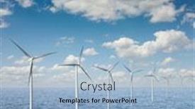  Presentation with alternative energy - Amazing PPT theme having ecological-producing-of-renewable-alternative backdrop and a light blue colored foreground