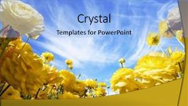  Presentation with rural tourism concept - Cool new PPT theme with ecological rural and photographic tourism backdrop and a light blue colored foreground