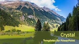  Presentation with road to bail reform - Cool new slide set with ecology - austrian alps the road grossglocknerstrasse backdrop and a tawny brown colored foreground