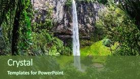  Presentation with fall morning - Slides featuring ecology - exotic journey to the north background and a tawny brown colored foreground