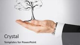  Presentation with environment protection - Audience pleasing PPT layouts consisting of ecology and nature protection concept backdrop and a light gray colored foreground