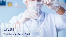  Presentation with animal testing scientist doing experiment - Amazing slide deck having ecology bacteira - female scientist researcher conducting backdrop and a  colored foreground