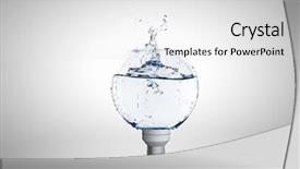  Presentation with light bulb - PPT theme featuring ecology concept with light bulb background and a white colored foreground