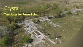  Presentation with population ecology - Slide deck featuring ecology-of-ukraine-nature background and a tawny brown colored foreground