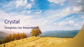  Presentation with annual day around the world - Cool new PPT theme with ecology protection explore the world backdrop and a sky blue colored foreground