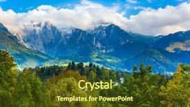  Presentation with bavaria - Slide deck with active ecological and photo tourism background and a tawny brown colored foreground