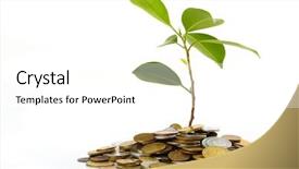  Presentation with botany - Amazing slides having economic botany - coins sprout backdrop and a white colored foreground