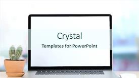  Presentation with flowers on white wooden - Amazing PPT theme having economic botany - laptop and cactus in flowerpot backdrop and a cool aqua colored foreground