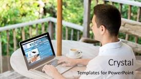  Presentation with mass media - Colorful slide set enhanced with economic countries - business mass media people backdrop and a  colored foreground