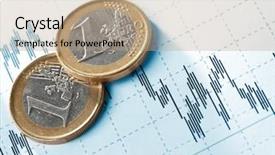  Presentation with financial report - Slides consisting of economic crisis - business diagram on financial report background and a coral colored foreground