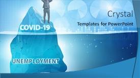  Presentation with covid coronavirus - Slide deck enhanced with economic-crisis-concept-in-coronavirus background and a arctic colored foreground