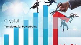  Presentation with covid coronavirus - Beautiful theme featuring economic-crisis-due-to-coronavirus backdrop and a arctic colored foreground