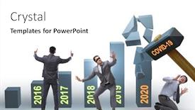  Presentation with covid - PPT layouts having economic-crisis-due-to-coronavirus background and a white colored foreground