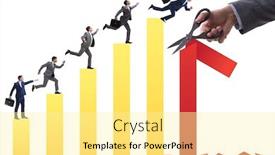  Presentation with economic - Colorful presentation design enhanced with economic-crisis-due-to-coronavirus backdrop and a blonde colored foreground