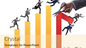  Presentation with covid coronavirus - Presentation theme consisting of economic-crisis-due-to-coronavirus background and a blonde colored foreground