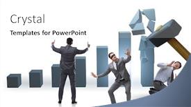  Presentation with covid coronavirus - Cool new PPT theme with economic-crisis-due-to-coronavirus backdrop and a white colored foreground