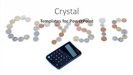  Presentation with economic - Beautiful presentation theme featuring crysis - economic crisis backdrop and a white colored foreground