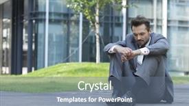  Presentation with sad - Amazing PPT layouts having economic depression - full length of sad businessman backdrop and a ocean colored foreground