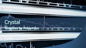  Presentation with economic development - Presentation enhanced with economic development - financial graphs on the computer background and a ocean colored foreground