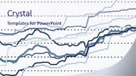  Presentation with economic development - Presentation having economic development - financial graphs background and a sky blue colored foreground