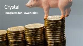  Presentation with rising star - Colorful presentation enhanced with economic development agricalture - pig standing on a stack backdrop and a gray colored foreground