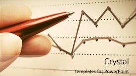  Presentation with financial analysis - Presentation theme having economic downturn - financial graphs analysis stock market background and a lemonade colored foreground