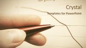  Presentation with financial market - Theme enhanced with economic downturn - financial graphs analysis stock market background and a lemonade colored foreground