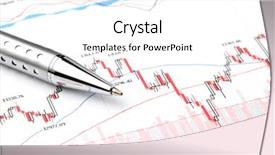  Presentation with stock exchange - Beautiful slides featuring economic fluctuations - stock exchange graph backdrop and a white colored foreground