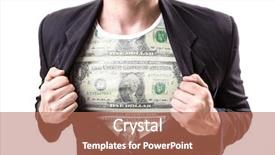  Presentation with reveal - Beautiful theme featuring united nations economics - businessman stretching suit to reveal backdrop and a coral colored foreground