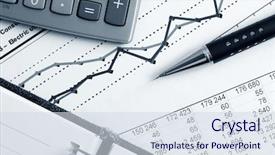  Presentation with financial accounting - Colorful PPT layouts enhanced with economic growth - financial accounting stock market graphs backdrop and a sky blue colored foreground