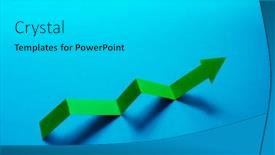  Presentation with pointer - Amazing PPT layouts having economic-growth-concept-green-arrow backdrop and a light gray colored foreground