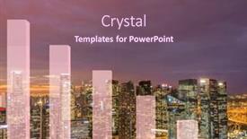  Presentation with economic - Theme featuring economic-growth-concept-with-charts and a  colored foreground