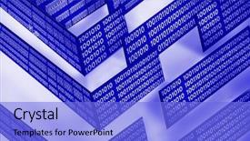  Presentation with maze - PPT layouts consisting of economic impact - technology abstract maze background and a light blue colored foreground