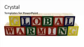  Presentation with impact - Amazing PPT theme having economic impact - wooden toy alphabet blocks spell backdrop and a white colored foreground