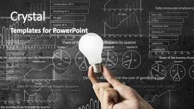  Presentation with idea - Presentation having economic intelligence - bright idea for success background and a dark gray colored foreground