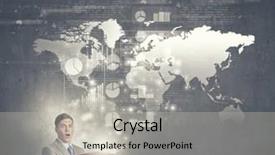  Presentation with open book magic lights - Cool new theme with economic intelligence - young shocked businessman with opened backdrop and a  colored foreground