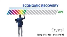  Presentation with recovery - Audience pleasing PPT theme consisting of economic-recovery-concept backdrop and a white colored foreground