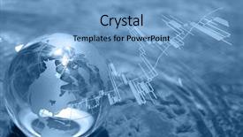  Presentation with economics - Colorful slide set enhanced with economics - business concept backdrop and a light blue colored foreground