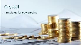  Presentation with financial report - Amazing PPT layouts having economics - business diagram on financial report backdrop and a sky blue colored foreground