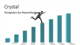  Presentation with economic inequality - PPT layouts featuring economics - businessman running towards economic success background and a white colored foreground