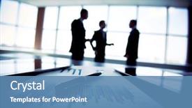  Presentation with economics - Audience pleasing presentation theme consisting of economics - shady image of a business backdrop and a teal colored foreground