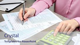  Presentation with scoliosis handwritten medical concept - Presentation theme with economics balance payments - businesswoman working with documents tax background and a sky blue colored foreground