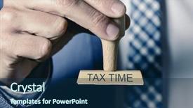  Presentation with economics - Presentation consisting of economics balance payments - closeup of a young caucasian background and a navy blue colored foreground