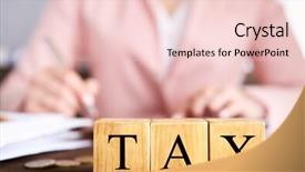  Presentation with space - Cool new PPT layouts with economics balance payments - wooden cubes with space backdrop and a lemonade colored foreground