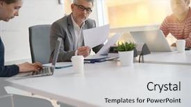  Presentation with economics - Cool new slides with economics conference - teacher giving copies to students backdrop and a  colored foreground