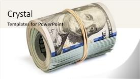  Presentation with new year - Colorful presentation theme enhanced with economics elasticity - money stash finance reserve concept backdrop and a lemonade colored foreground